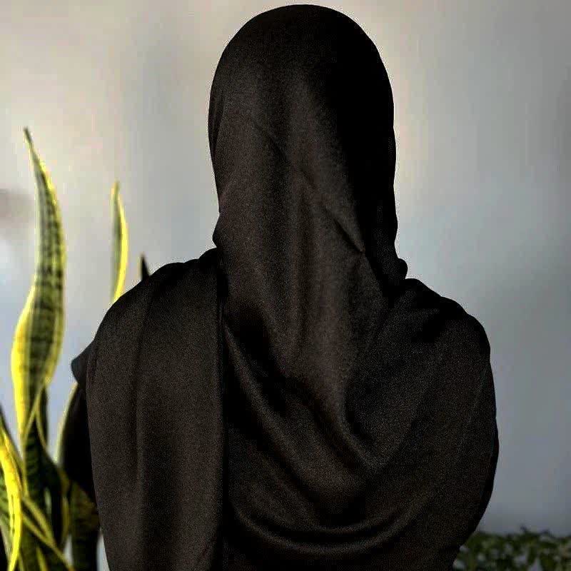 روسری مجلسی مشکی محرم بدون سود جنس کریستال قواره بزرگ